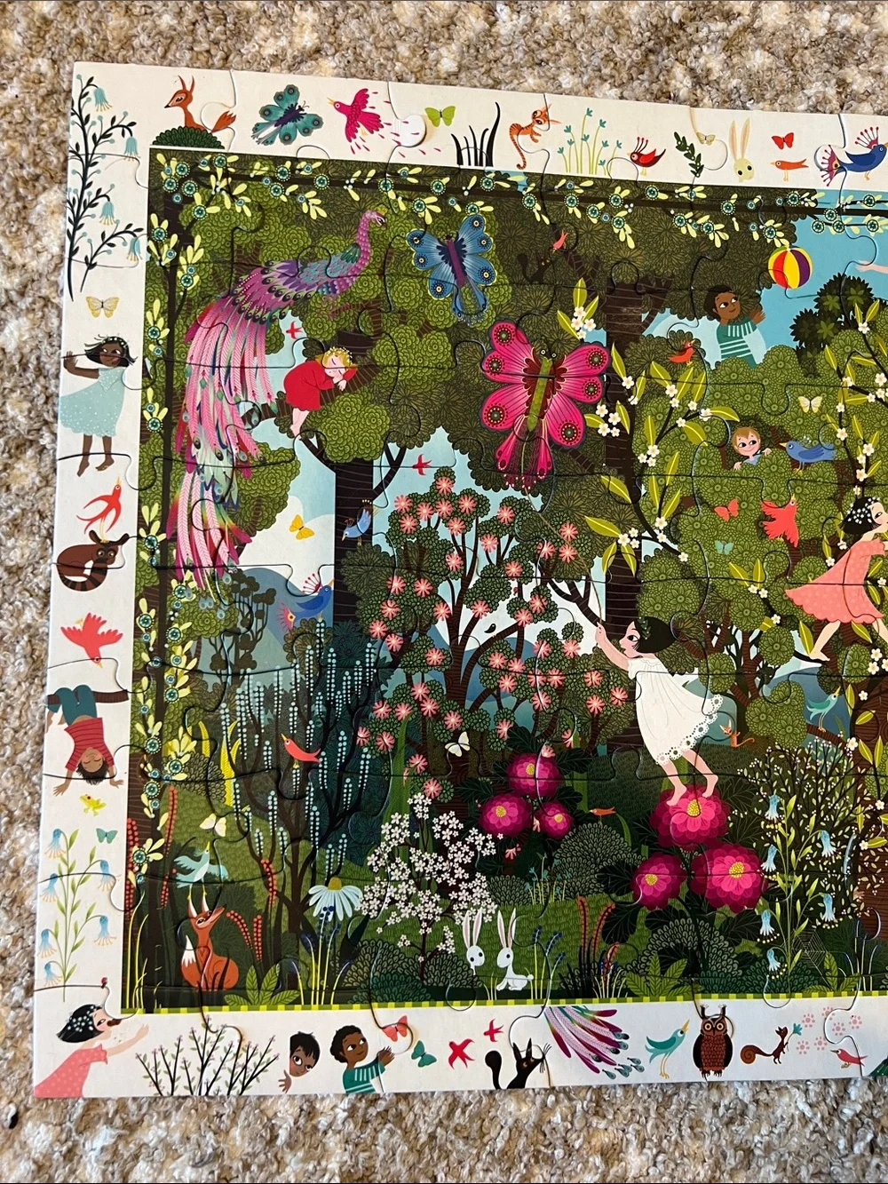 Djeco Kids Observation Puzzle - Green Forest Scene